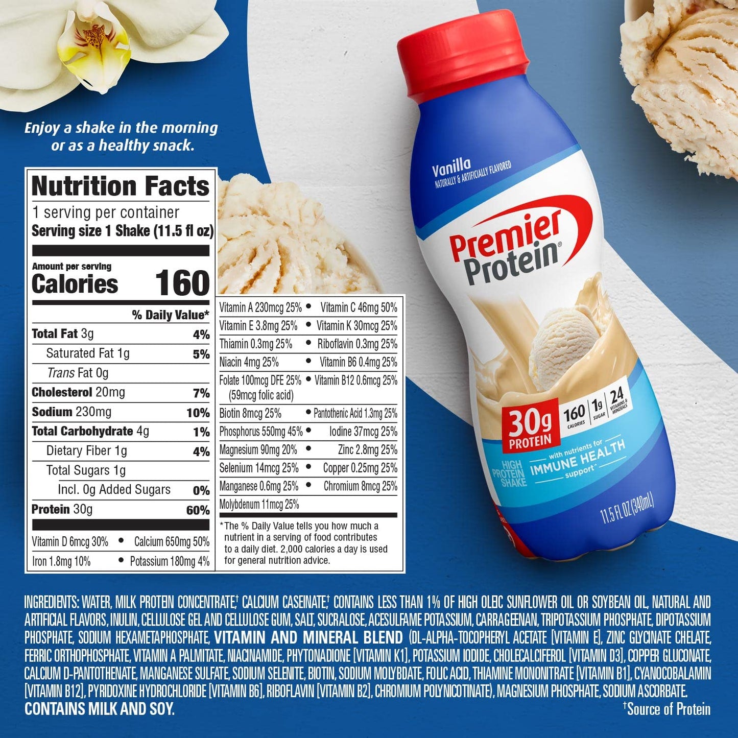 Ultra Protein Shake – 30g Protein, 1g Sugar – 11oz (12 Pack) – Special Price!
